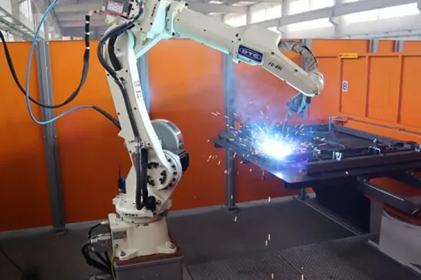 Welding robot.